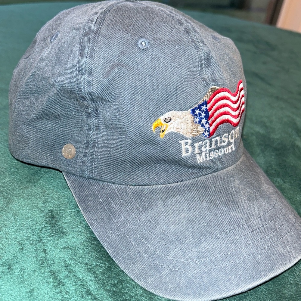 Branson Missouri Proud‎ To Be An American Embroidered Adjustable Cap